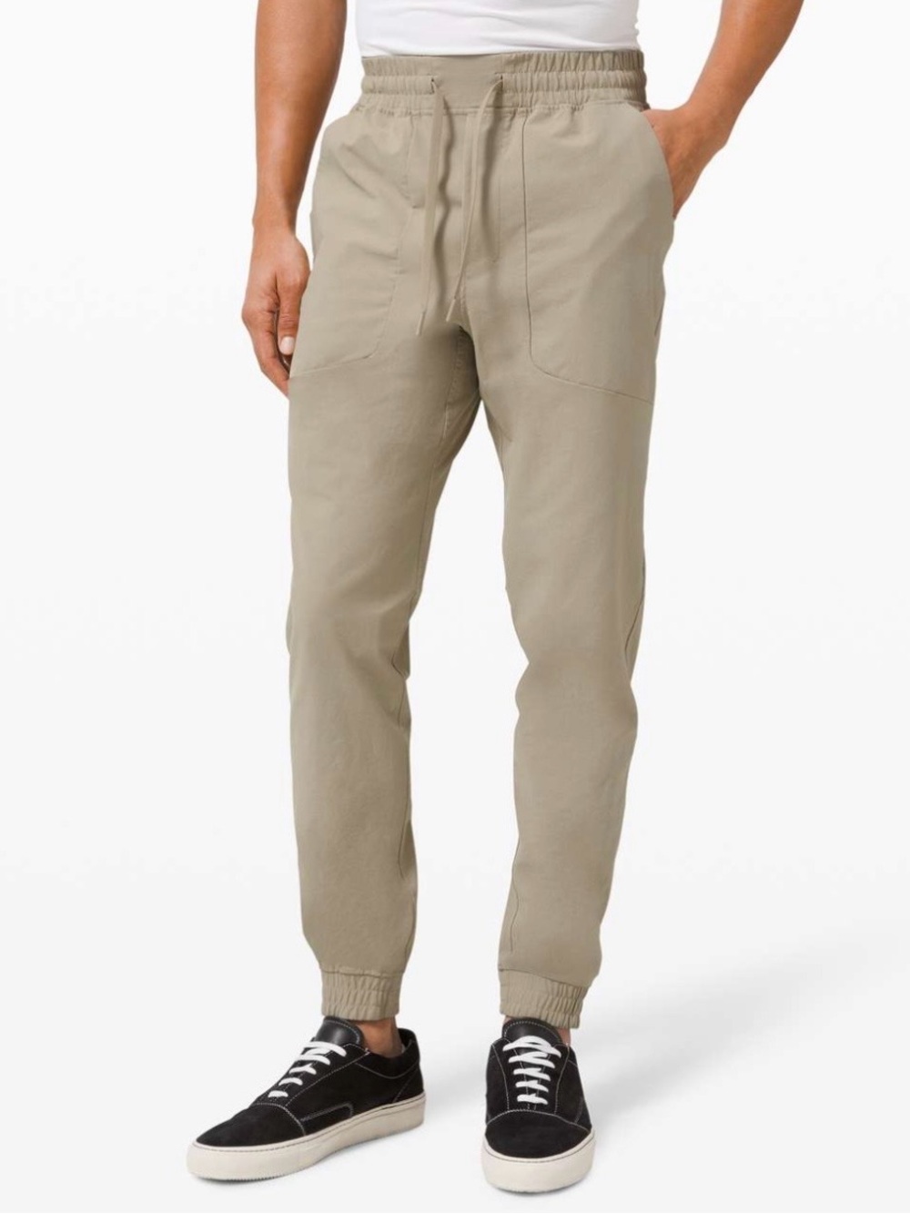 Lululemon ABC Jogger *Canvas Tofino Sand Pants Bottoms Stretch Zip Pocket